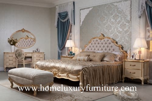 Wooden bed king bed bedroom bed modern bed